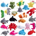 thumbnail image 1 of Joyfy 24 Pcs Mini Stuffed Animal Small Plush Toy Party Favors Sea Animals Pinata Fillers for Kids, Carnival Prizes, School Gifts, Birthday Party Supplies, 1 of 8