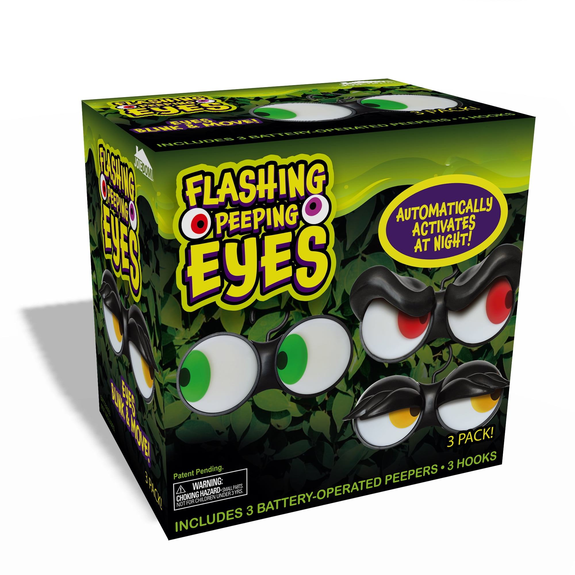 SYNCFUN 3 Packs Halloween Animated Flashing Peeping Eyes Lights Decorations,Outdoor Halloween Light Decorations Car Decorations,White