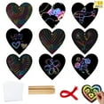 thumbnail image 1 of SYNCFUN 36 Packs Valentines Day Gifts for Kids, Classroom DIY Rainbow Scratch-Off Paper Cards for School Class Exchange Kids Valentines Crafts, 1 of 7
