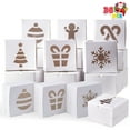 SYNCFUN 36 Pcs Christmas Cookie Boxes, White Treat Boxes with Window 4