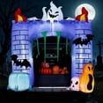 thumbnail image 1 of Joyfy 6 FT Halloween Inflatable Haunted Castle Decoration,Trunk or Treat Car Decorations Kit Ghost and Pumpkin with Built-in LED Light for Halloween Party Indoor,Outdoor,Yard,Garden Decor, 1 of 8