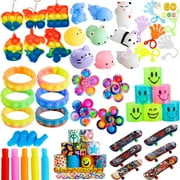 SYNCFUN 60 Pcs Party Favors, Popular Fidget Toys Birthday Goodie Bags Fillers for Kids Pinata Stuffers