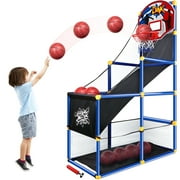 Joyfy Arcade Basketball Game for Kids, Indoor Basketball Hoop Set with 4 Balls ,Gift Toy for Boys Ages 3-12