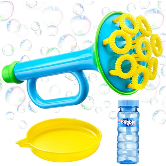 SYNCFUN Bubble Blower with 4 oz Solution and Tray, Bubble Maker Set for Toddlers, Easter, Party Favors, Summer Outdoor Toy
