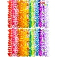 thumbnail image 1 of Joyfy Colorful Tropical Hawaiian Flower Leis Necklaces, 38", 120 Count, 1 of 9