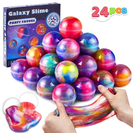 Joyfy Crystal Mud and Polypropylene Multicolor Galaxy Slime Balls Party Favors, 24 Pieces price history and forecast - Joyfy