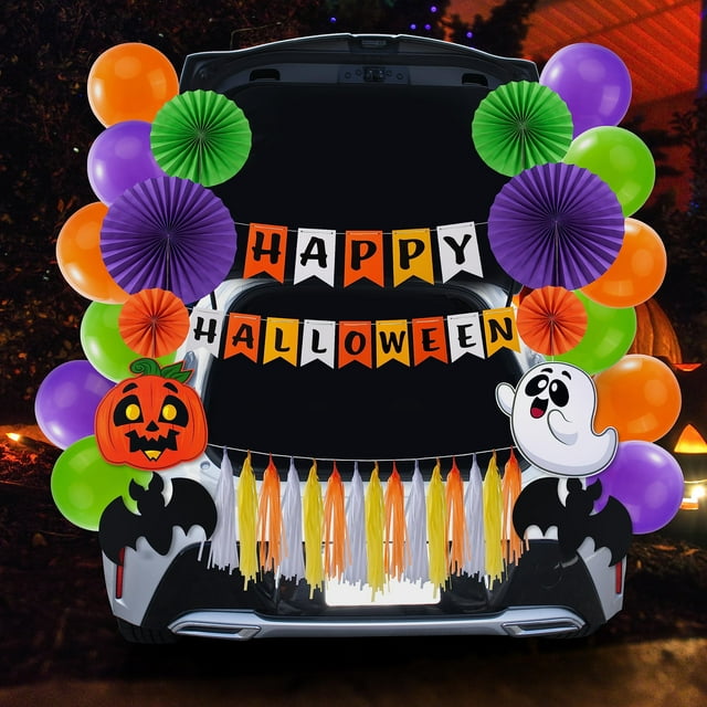 SYNCFUN Halloween Trunk or Treat Car Decorations Kit,Halloween Car