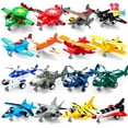 thumbnail image 1 of Joyfy 16 Pcs Pull Back Airplane Toys for Toddlers, Kids Play Set with Aircraft Incl Helicopter, Fighter, Bomber, Biplane Toy, Kids Party Favors, Easter Stocking Stuffers, Best Birthday Gifts for Kids, 1 of 10