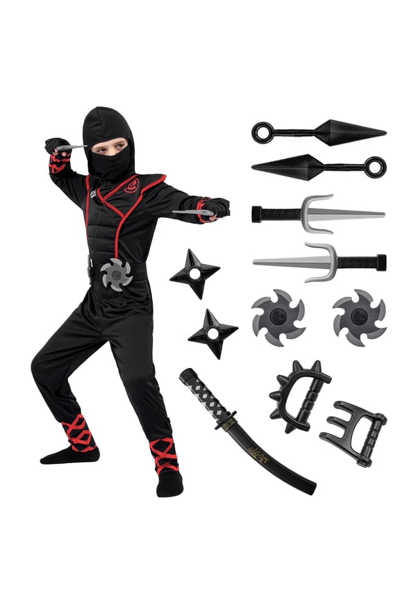Ninja Costume for Boys Halloween Costume for Kids Age 3 & up