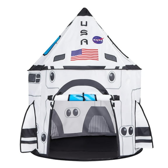 SYNCFUN Rocket Ship Play Tent Pop up Play Tent Kids Indoor Outdoor Spaceship Playhouse Tent Set