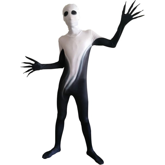 Joyfy Scary Shadow Costume for Kids, Monster Ghost Costume Set for Halloween Fancy Dress up Party Age up to 14 Years