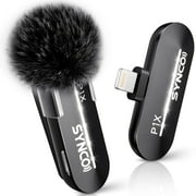 SYNCO P2XT Wireless Lavalier Microphone, USB-C Wireless Microphones for iPhone 15/16/17, Andriod Phone,2 Lapel Mics for Tiktok, YouTube, Streaming