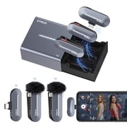 SYNCO P2ST 2 Mics Wireless Lavalier Microphone, USB-C Wireless Microphones With Charging Case for iPhone 15, Andriod Phone,Professional Lapel Mics for Tiktok, YouTube, Streaming
