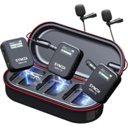SYNCO Wireless Lavalier Microphone, G2A2 Pro 2.4G Dual Mic 656FT 8H for Camera Smartphone Tablet Vlog Live Stream