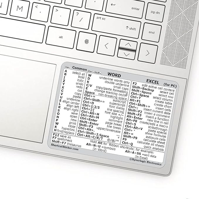 SYNERLOGIC Microsoft Word/Excel (for Windows) Reference Guide Keyboard ...