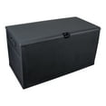 thumbnail image 1 of SYNGAR 120 Gallon Resin Deck Box, Patio Storage Chest with Lid, Outdoor Waterproof Storage Cabinet, Backyard Storage Container for Patio Furniture Cushions, Kids' Toys, Garden Tools, Black, D7266, 1 of 10