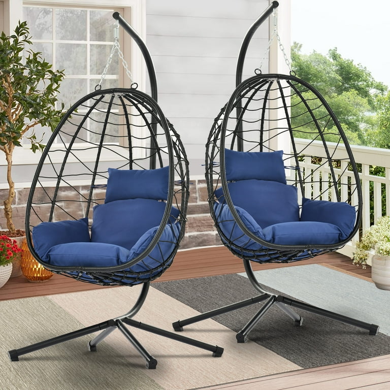 SYNGAR Piece Hanging Egg Chairs, Swing Chair with Steel Stand