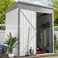thumbnail image 1 of SYNGAR 5' x 3' Outdoor Metal Storage Shed, Garden Shed for Tools, Trash Can, Storage Shed with Single Lockable Door, for Backyard, Patio, Lawn, D6644, 1 of 11