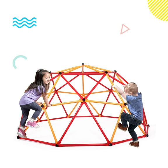 SYNGAR 6.8ft Climbing Dome, Outdoor Geometric Dome Climber for Boys/Girls, Children Jungle Gym Dome, Max 439 lbs, Outdoor Fun for Kids Age 3-6 Years Old, D5612
