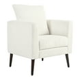 thumbnail image 1 of HSUNNS Accent Chair, Upholstered Chenille Armchair for Living Room , Mid Century Modern Upholstered Accentchair, Single Sofa for Living Room, Apartment, Office, White, 1 of 12
