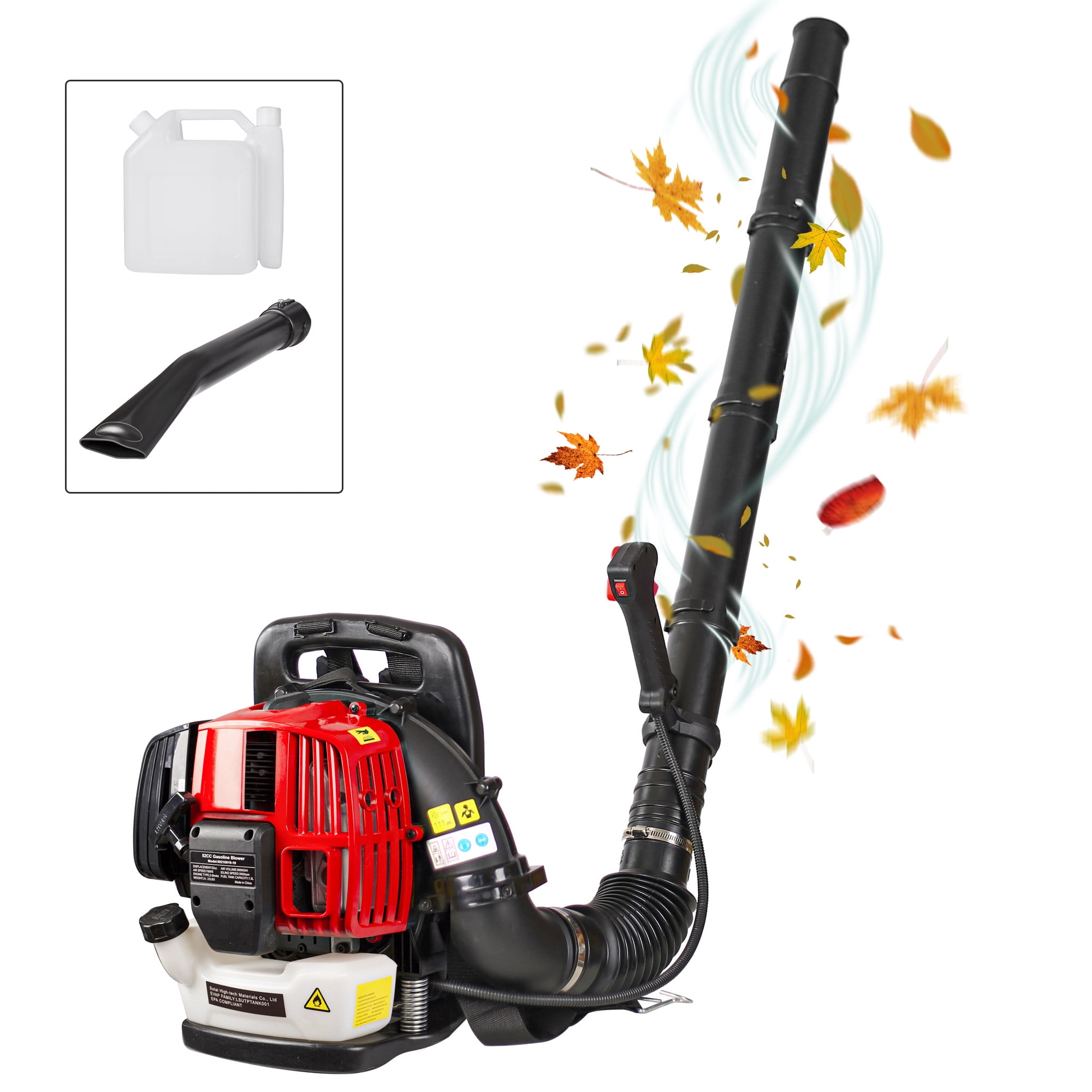 SYNGAR Leaf Blower Gas Backpack Leaf Snow Blower with Extension