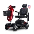thumbnail image 1 of SYNGAR Mobility Scooters for Seniors with UBS Port & 2 Cup Holders, 4 Wheels Foldable Electric Scooters for Seniors with 300W Motor, 16 Miles Range, Storage Basket, Easy Assembly, Red, 1 of 12