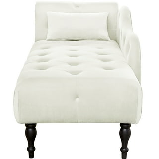 White Chaise Lounges in Living Room Furniture Walmart