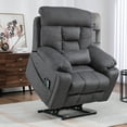 thumbnail image 1 of SYNGAR Power Lift Recliner Chair for the Elderly, Oversized Recliner with Massage and Heat, 2 Hidden Cup Holders, Side Pockets, 26" Width of Seat, 4 Motor, Reclining Chair, Dark Gray, 1 of 9