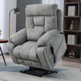 thumbnail image 1 of SYNGAR Power Lift Recliner Chair for the Elderly, Oversized Recliner with Massage and Heat, 2 Hidden Cup Holders, Side Pockets, 26" Width of Seat, Dual Motor, Reclining Chair, Gray, 1 of 7
