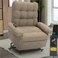 thumbnail image 1 of Power Lift Recliner for Elderly and Adults, HSUNNS Heavy Duty Electric Lift Chair with Side Pockets, Recliner Chair with Anti-slip Function, recliner on sale or clearance, Brown, 1 of 12