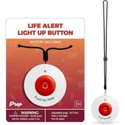 SYNLETT Light-up Fake Life Alert Button Prop 100th Day of School Costume, Fun Emergency Call Button