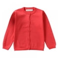 thumbnail image 1 of SYNPOS 1-5T Baby Little Girls Cute Autumn Winter Button Knitted Sweater Cardigan Warm Clothes, 1 of 2