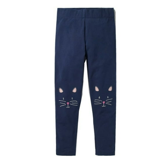 SYNPOS 1-7T Girls Leggings Footless Cartoon Cotton Thin Tight Skinny Leggings Kids Classic Trousers Legging