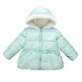 thumbnail image 1 of SYNPOS 1-7T Little Girls Hooded Fleece Down Jacket Baby Winter Down Coat, 1 of 4