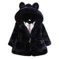 thumbnail image 1 of SYNPOS 1-8T Kids Baby Girls Winter Fleece Coat Toddler Hooded Snowsuit Jacket Thicken Warm Outwear Overcoat, 1 of 7
