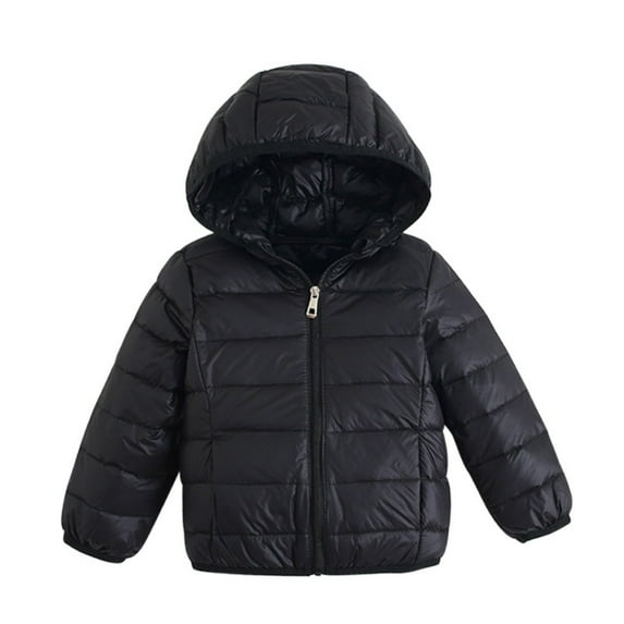 SYNPOS 2-9T Boys Girls Winter Coats Lightweight Water-Resistant Windproof Packable Hooded Down Like Padding Jacket