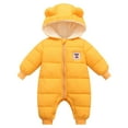 thumbnail image 1 of SYNPOS Baby Boy Girl Winter Hooded Lightweight Snowsuit Romper Puffer Winter Coat, 1 of 3
