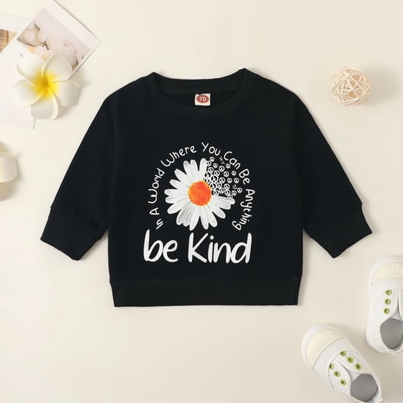 SYNPOS Baby Girl Boy Daisy Rainbow Basic Sweatshirt Tops for Infant Toddler