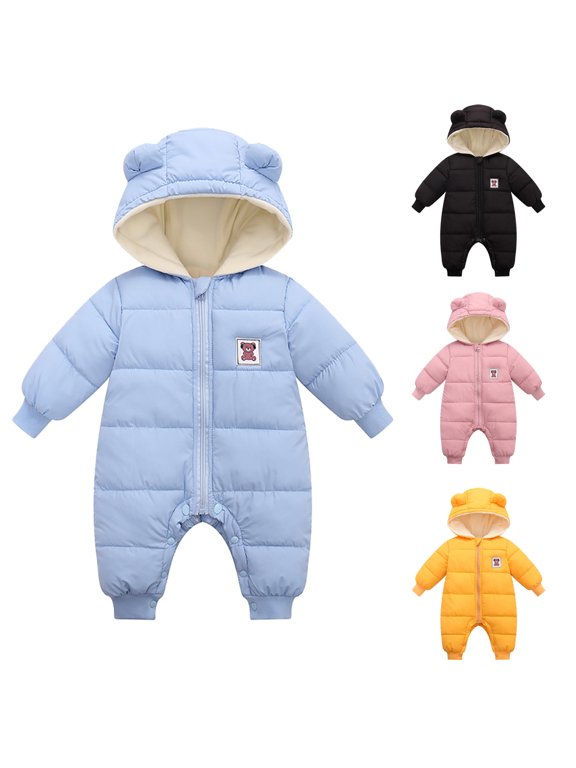 Baby Snowsuit Boy Jacket Infant Winter Clothes Toddler Girl Snow Wear 3-18 Months