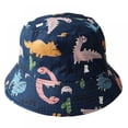 thumbnail image 1 of SYNPOS Bucket Hat for Toddler Girls Boys Wide Brim Summer Sun Hat Cotton Funny Printing for Kids 2-6 Years, 1 of 3