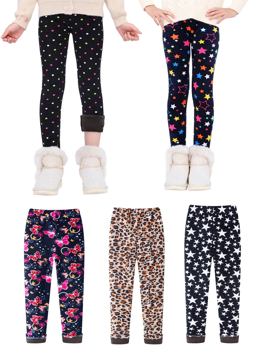 Amazon.com: Govc Girls Winter Warm Fleece Lined Leggings Kids Thick Velvet  Tights Pants(Snow Darkgrey,110): Clothing, Shoes & Jewelry