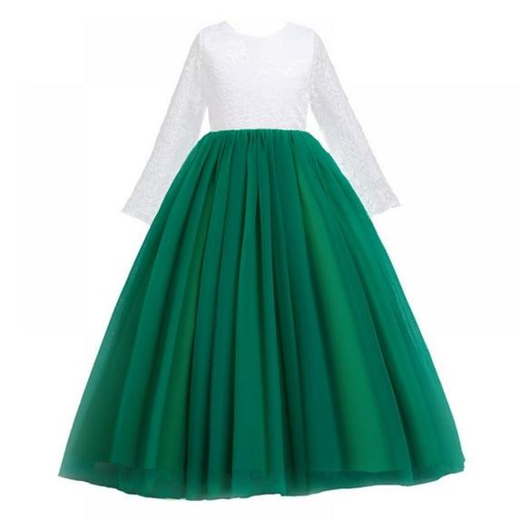 SYNPOS Flower Girl Dresses Bridesmaid Dress Dresses for Wedding Pageant Girls Wedding Party Dresses