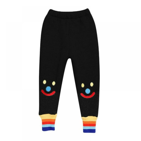 SYNPOS Girls Winter Warm Cotton Fleece Lined Leggings Thick Thermal Tights Pants 1-7 Years