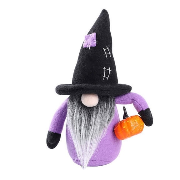 SYNPOS Halloween Gnomes Plush Decor, Handmade Elf Ornaments, Home Decorations Gifts