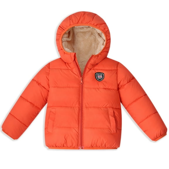 SYNPOS Hooded Long Sleeve Polyester, Puffer Down Jacket (Boy's & Girl's)