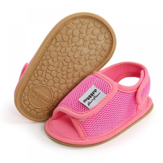 SYNPOS Infant Baby Boys Girls Sports Sandals Breathable Anti-Slip Rubber Sole Summer Toddler First Walking Shoes 0-18 Months