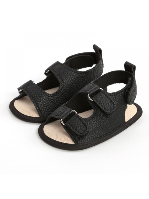 Infant Baby Girl Boy Sandals Summer Outdoor Beach Shoes with Anti Slip Sole 0-18 Months