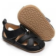 thumbnail image 1 of SYNPOS Infant Baby Girls Sandals Anti Slip Rubber Sole Summer Beach Outdoor First Walker Crib Shoes 0-24 Months, 1 of 5
