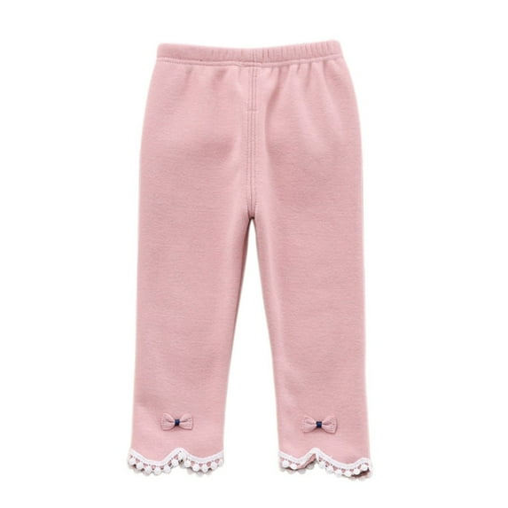 SYNPOS Infant Baby Girls Thick Leggings Toddler Fleece Skinny Trousers Legging Pants 0-4 Years