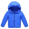 thumbnail image 1 of SYNPOS Kids Baby Boy Girl OutWear Coat Winter Warm Hooded Puffer Lightweight Water-Resistant Jacket Coat, 1 of 5
